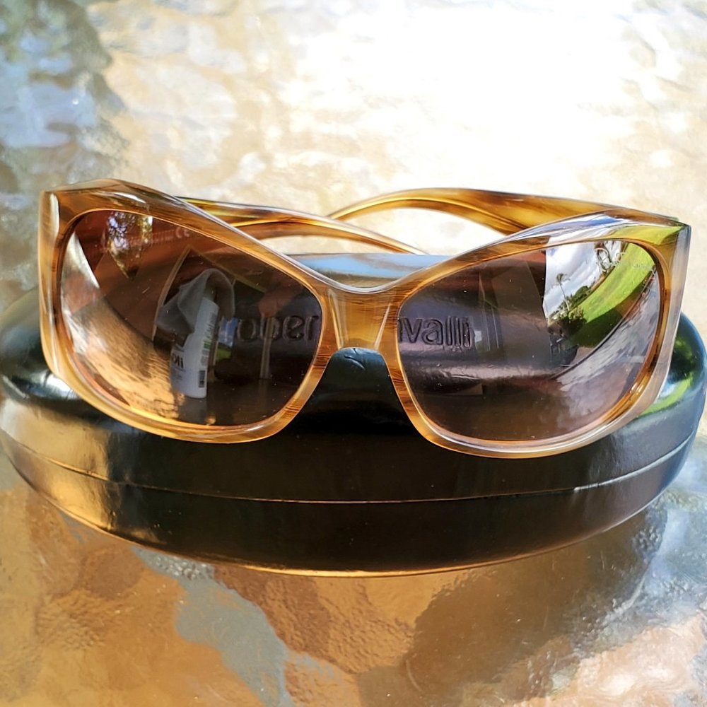 AUTHENTIC Italian Roberto Cavalli Sunglasses, Case